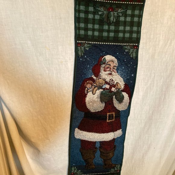 SANTA WALL TAPESTRY NEW SANTA HIMSELF CHRISTMAS - Picture 2 of 4
